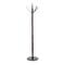 Black Aluminum Contemporary Coat Rack, 68" x 15" x 15"